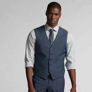 Express Blue Performance Stretch Vest  -   NWT